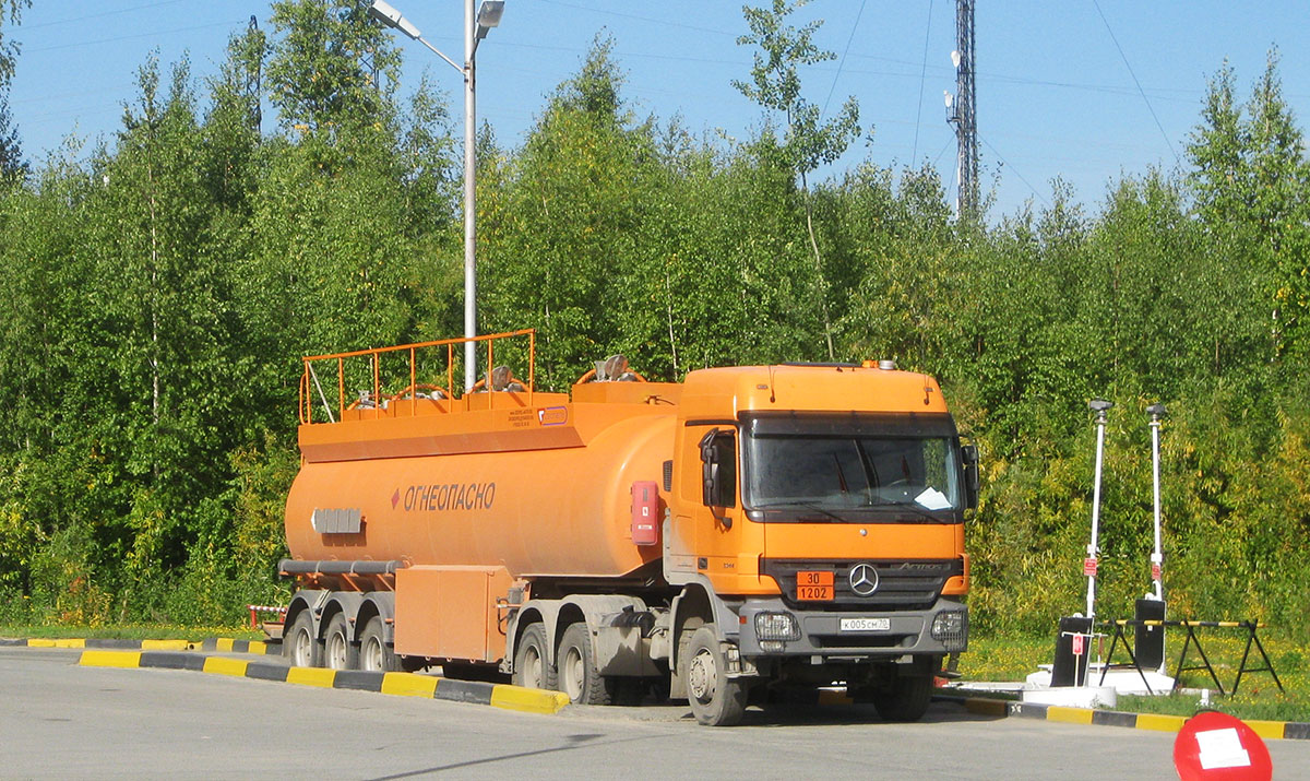 Томская область, № К 005 СМ 70 — Mercedes-Benz Actros ('2003)