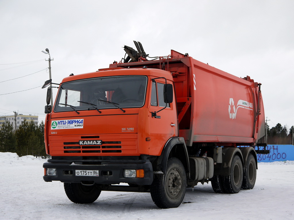 Ханты-Мансийский автоном.округ, № О 175 ТТ 86 — КамАЗ-65115 (общая модель)