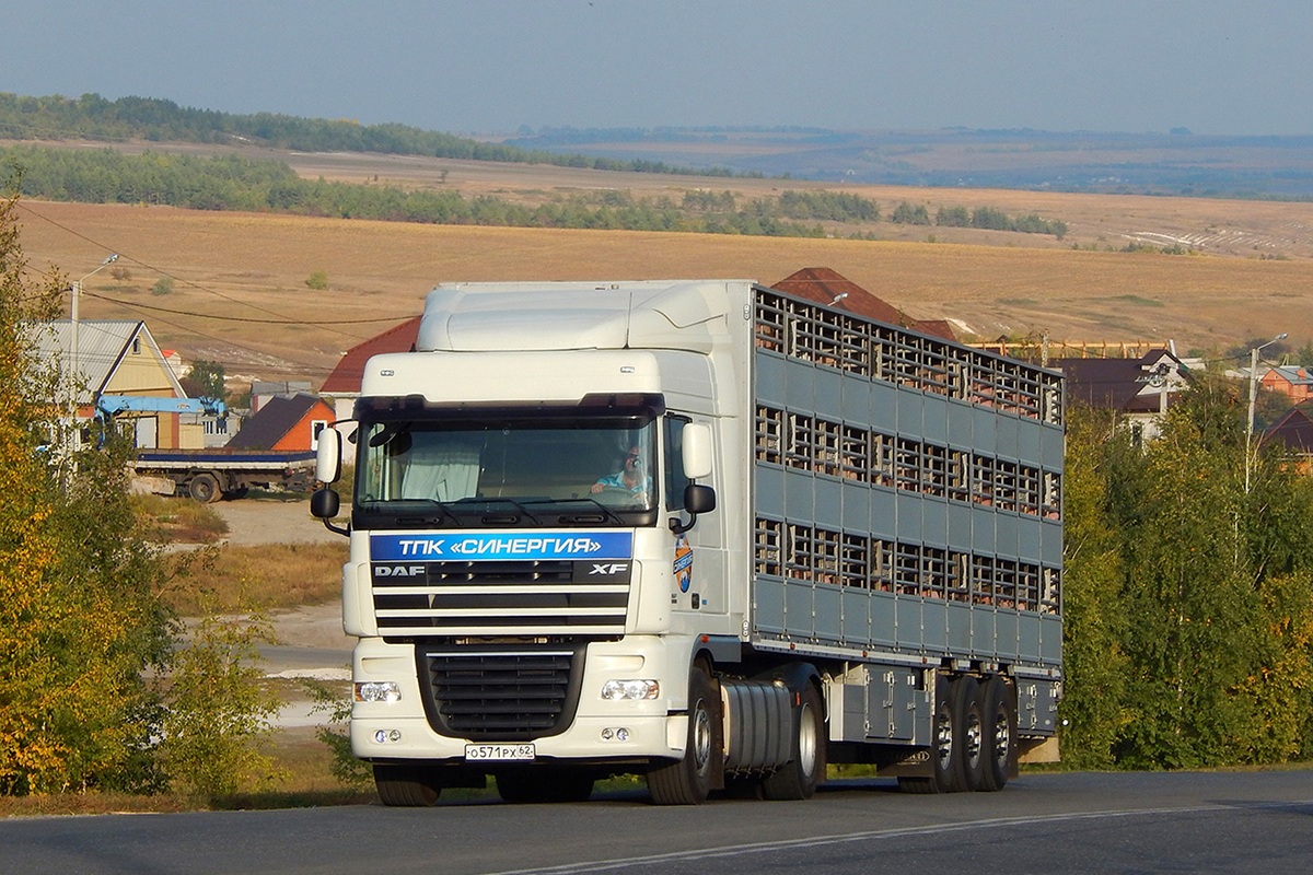 Рязанская область, № О 571 РХ 62 — DAF XF105 FT