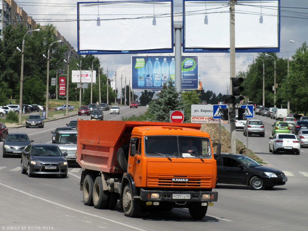 Волгоградская область, № М 222 УВ 34 — КамАЗ-55111-13 [55111N]