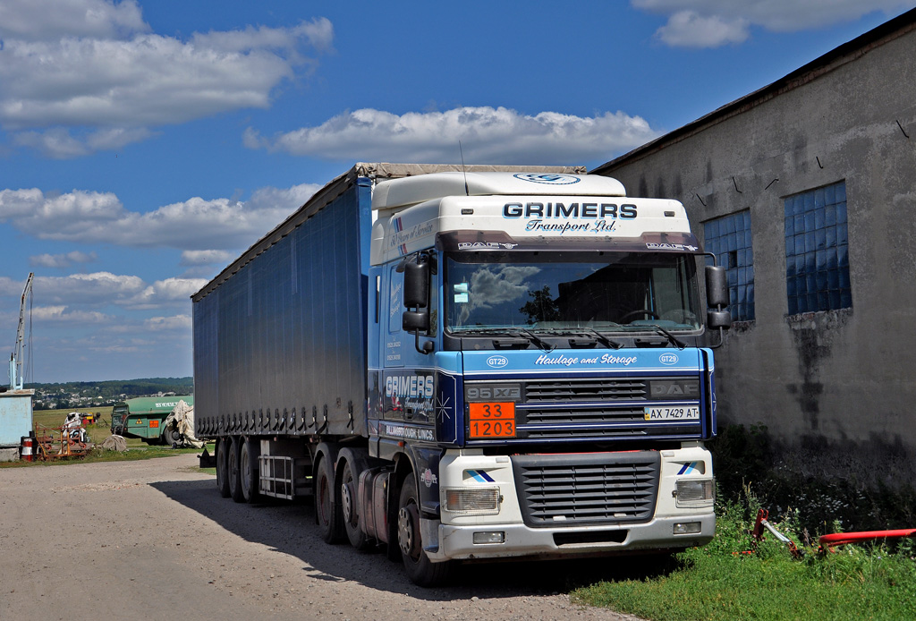 Харьковская область, № АХ 7429 АТ — DAF 95XF FTG