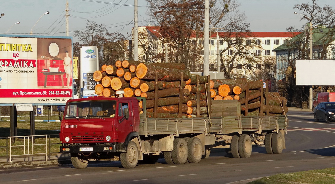 Львовская область, № ВС 4155 ЕС — КамАЗ-53212