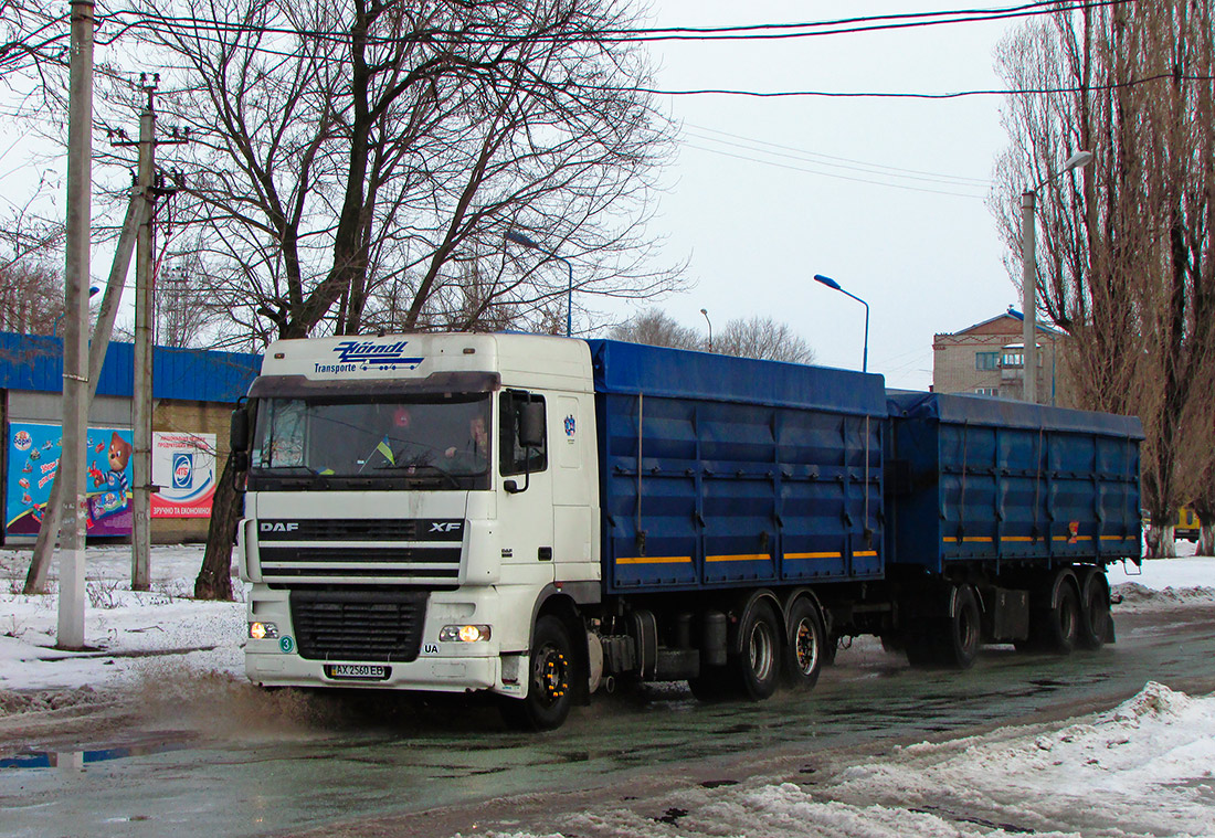 Харьковская область, № АХ 2560 ЕВ — DAF XF95 FAR