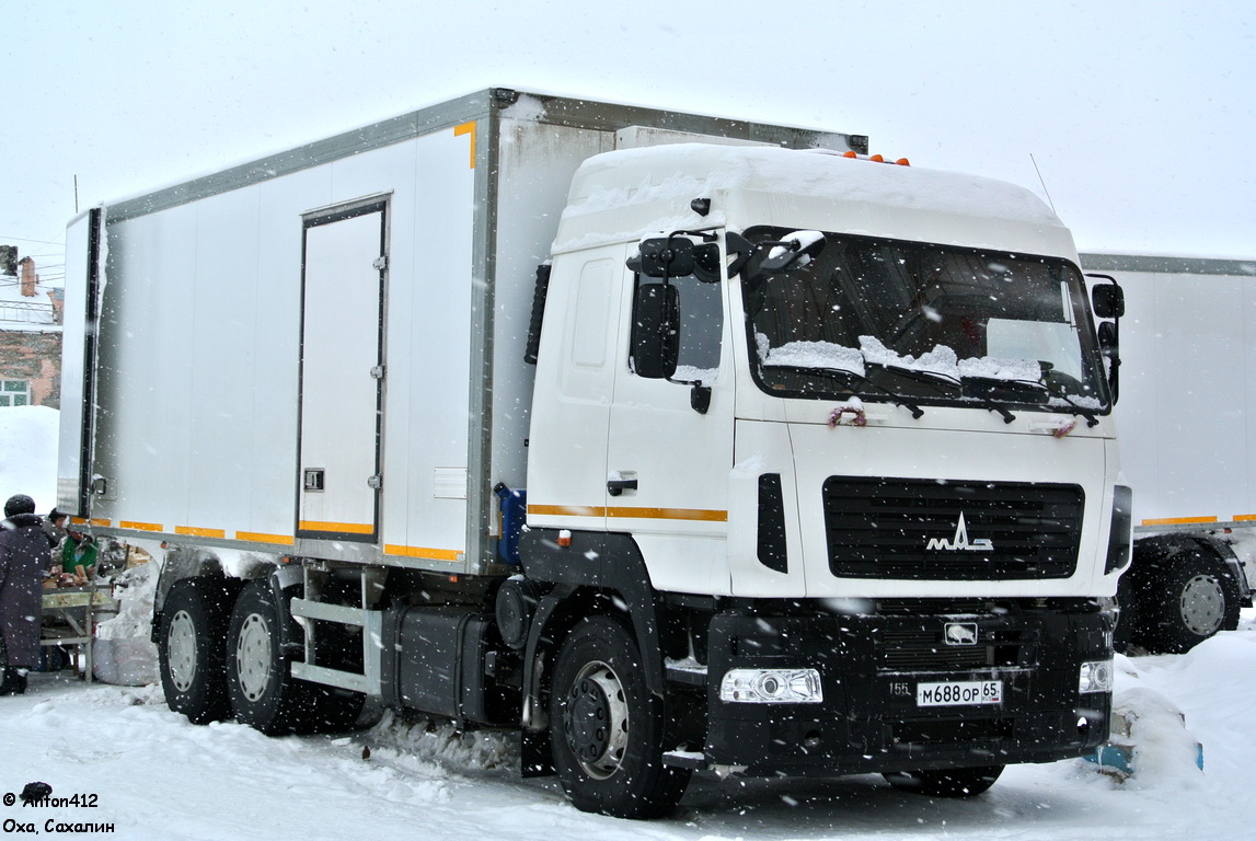 Сахалинская область, № М 688 ОР 65 — МАЗ-6312B9