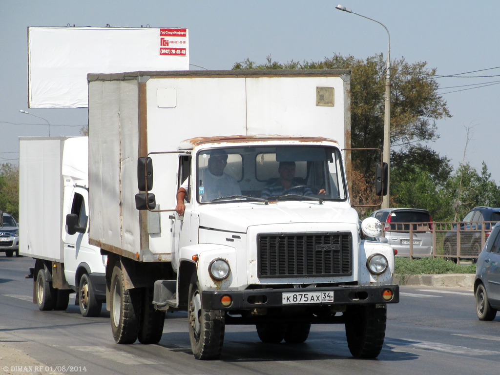 Волгоградская область, № К 875 АХ 34 — ГАЗ-3309