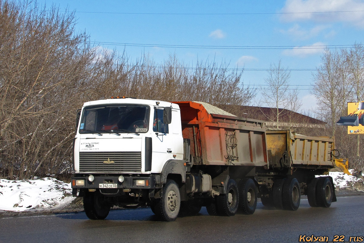 Алтайский край, № К 342 СЕ 22 — МАЗ-651705