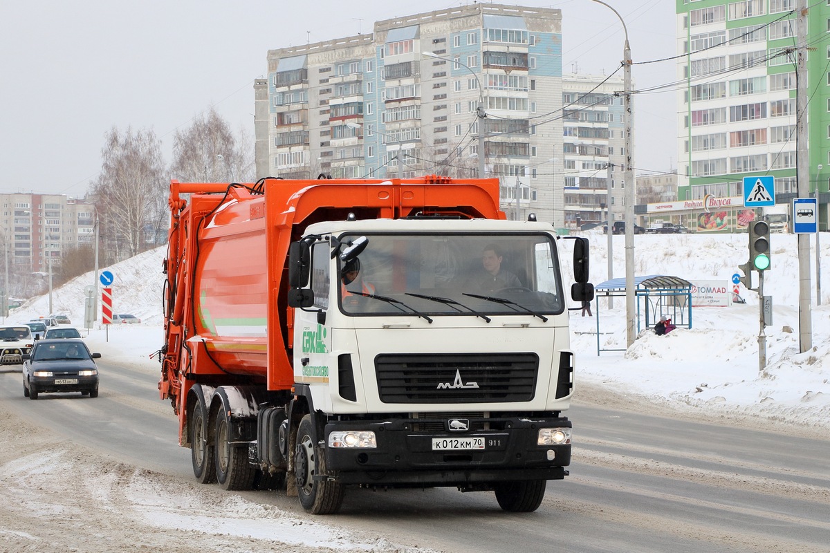 Томская область, № К 012 КМ 70 — МАЗ-6312B3