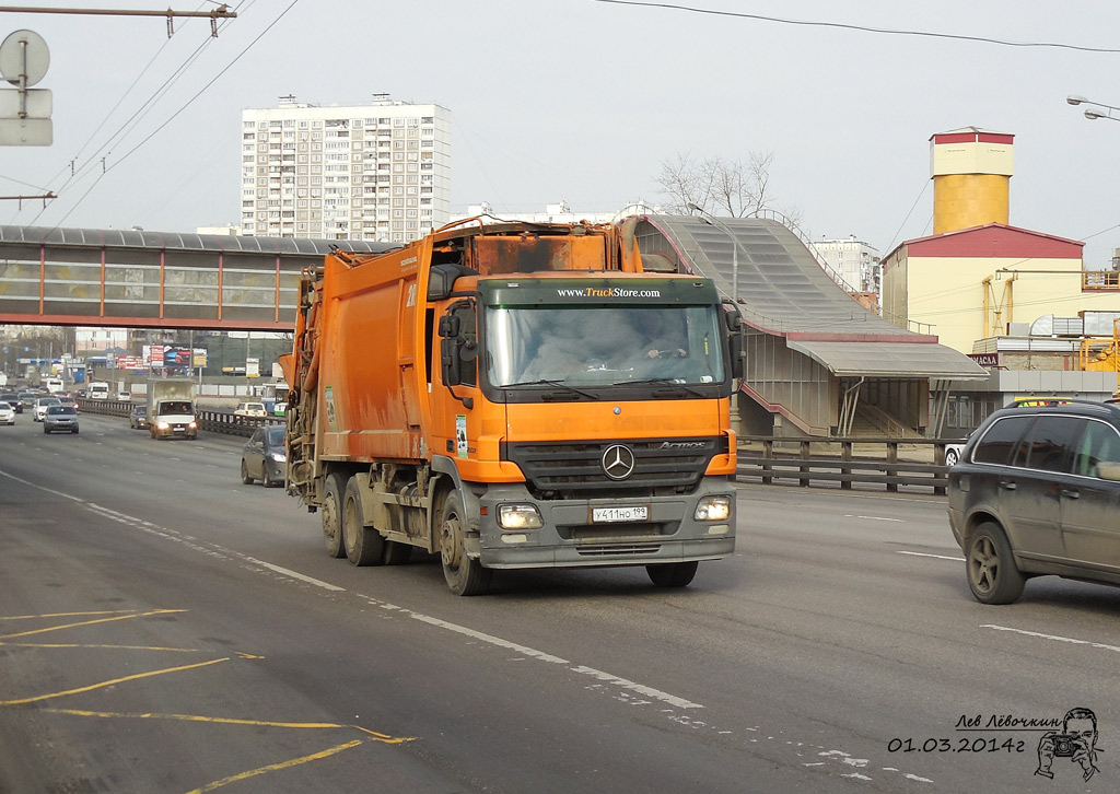 Москва, № У 411 НО 199 — Mercedes-Benz Actros ('2003) 2532