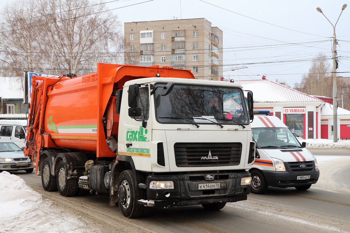 Томская область, № К 414 ЕМ 70 — МАЗ-6312B3