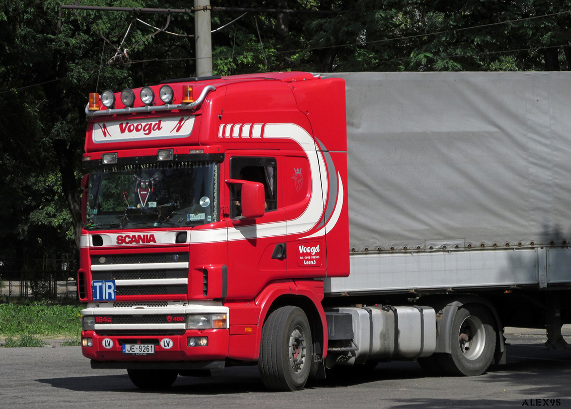 Латвия, № JE-9261 — Scania ('1996) R164G