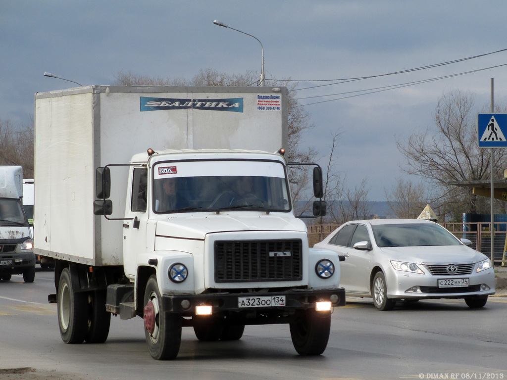 Волгоградская область, № А 323 ОО 134 — ГАЗ-3309