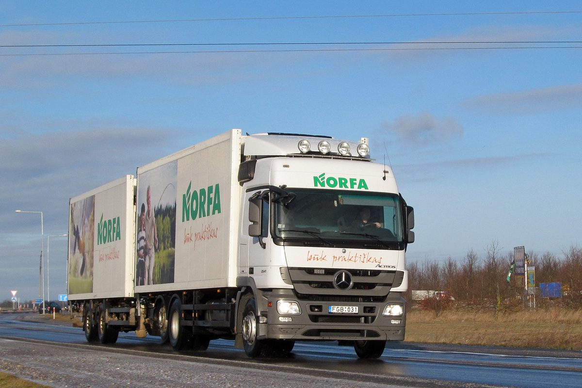 Литва, № FGB 031 — Mercedes-Benz Actros ('2009) 2541