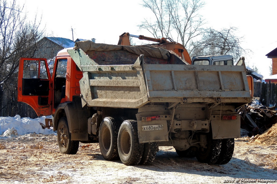 Рязанская область, № Х 608 ВН 62 — КамАЗ-55111 (общая модель)