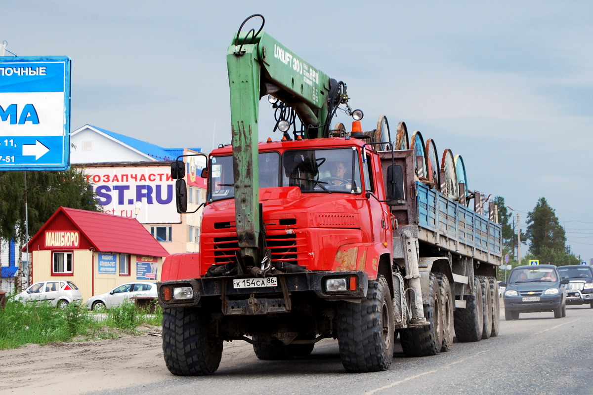 Ханты-Мансийский автоном.округ, № К 154 СА 86 — КрАЗ-6446