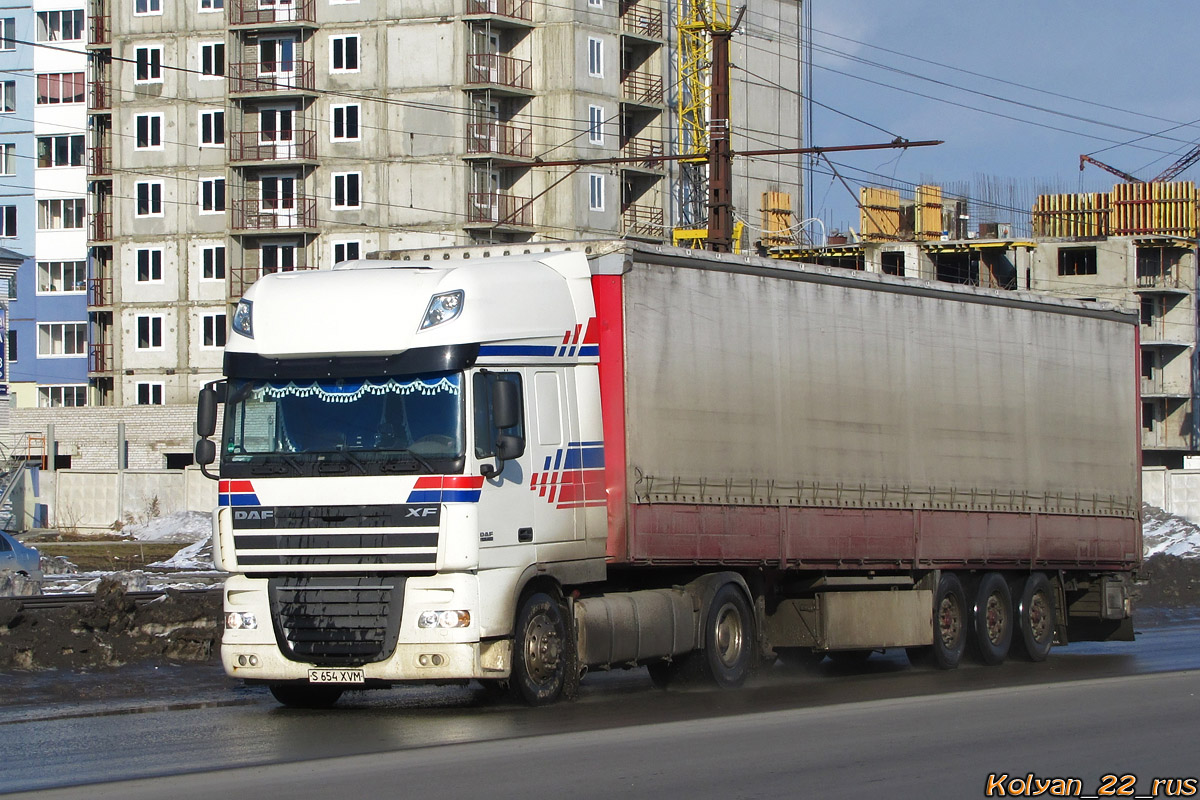 Павлодарская область, № S 654 XVM — DAF XF105 FT