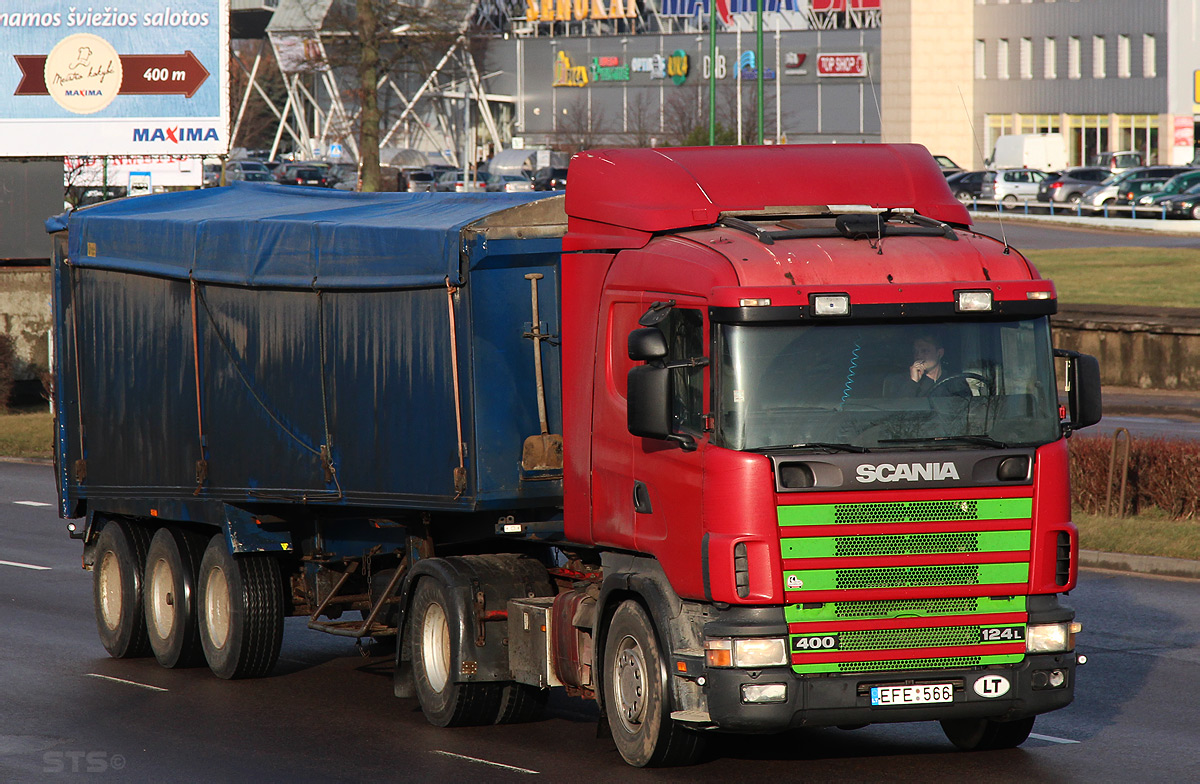 Литва, № EFE 566 — Scania ('1996) R124L