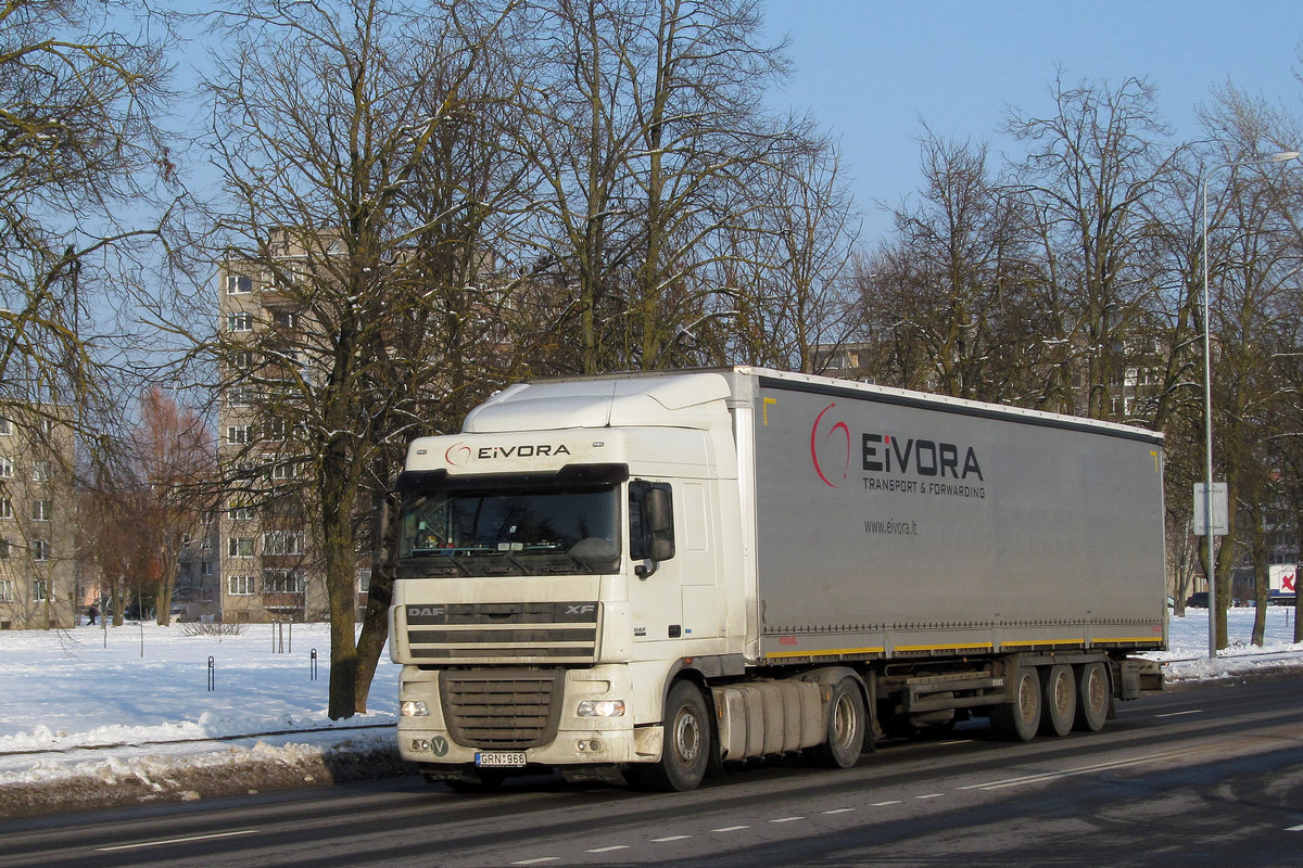 Литва, № GRN 966 — DAF XF105 FT