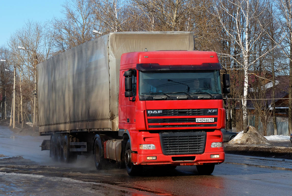 Калужская область, № Е 404 ВЕ 40 — DAF XF95 FT