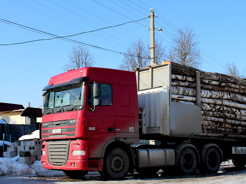 Рязанская область, № Т 007 РС 62 — DAF XF105 FTT