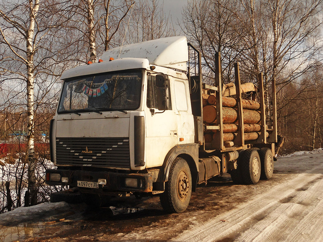 Вологодская область, № А 097 СТ 35 — МАЗ-630308