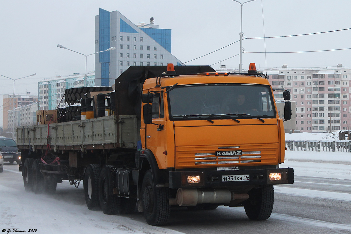 Саха (Якутия), № М 831 КВ 14 — КамАЗ-54115 (общая модель)