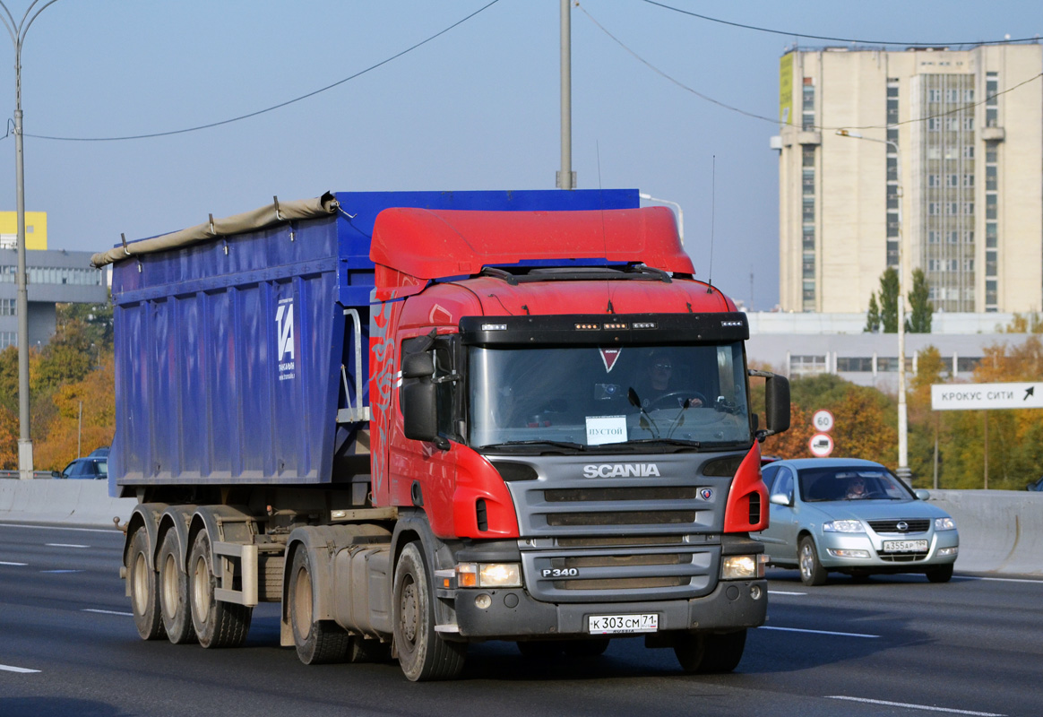 Тульская область, № К 303 СМ 71 — Scania ('2004) P340