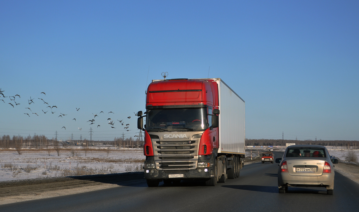 Новосибирская область, № Е 904 АР 154 — Scania ('2009, общая модель)