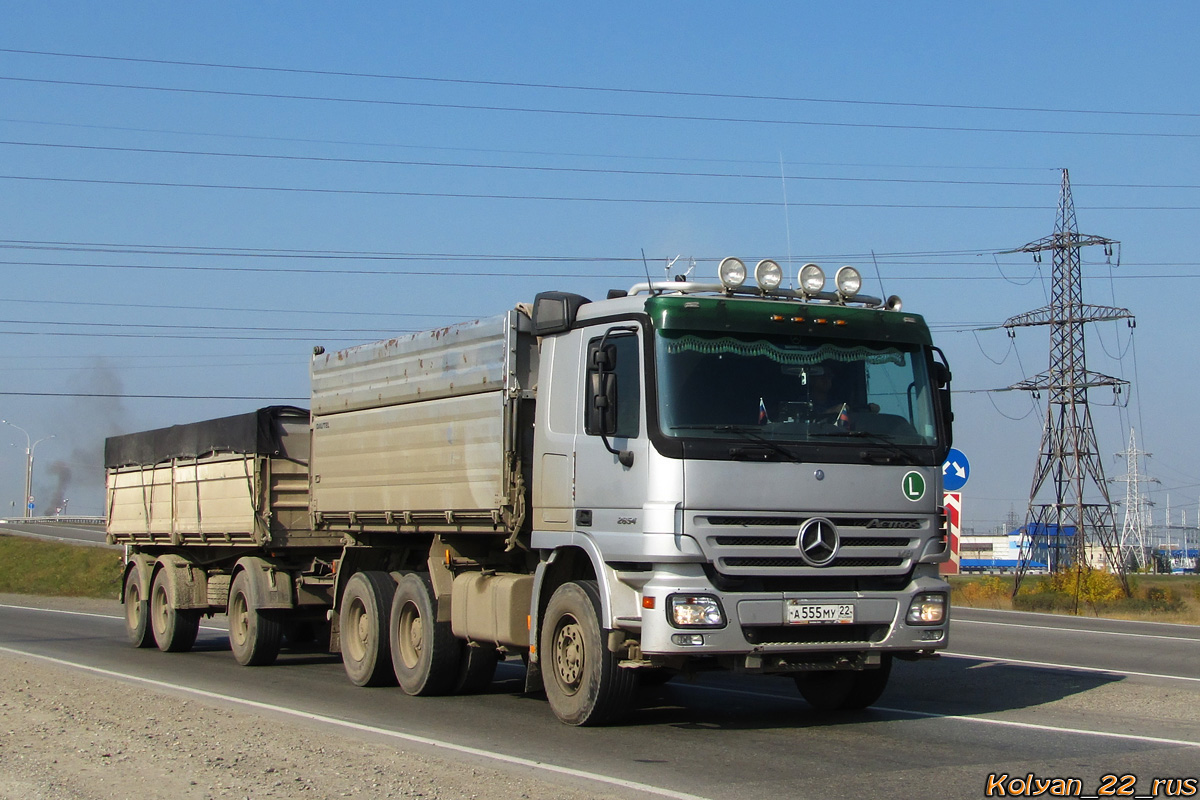 Алтайский край, № А 555 МУ 22 — Mercedes-Benz Actros ('2003)