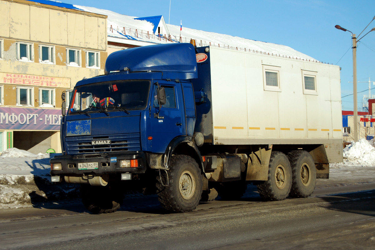 Ямало-Ненецкий автоном.округ, № А 343 РО 89 — КамАЗ-43118-15 [43118R]