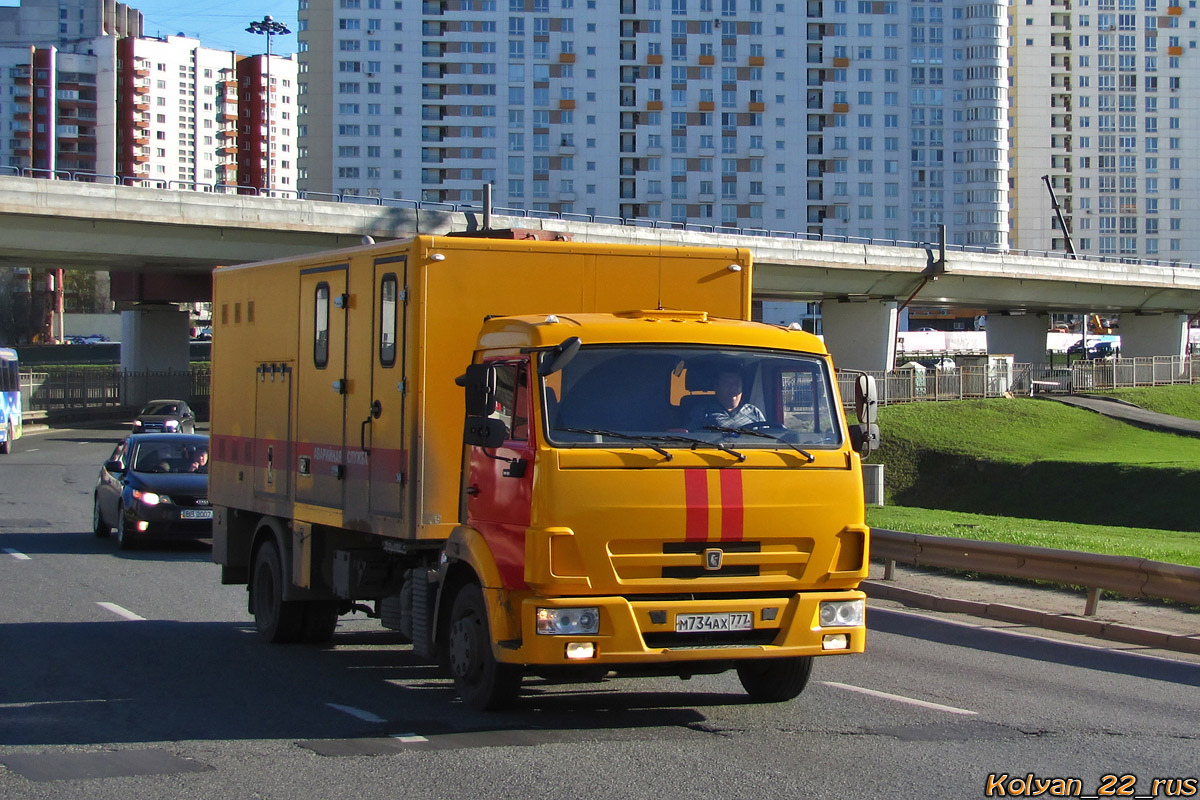 Москва, № М 734 АХ 777 — КамАЗ-4308-C4