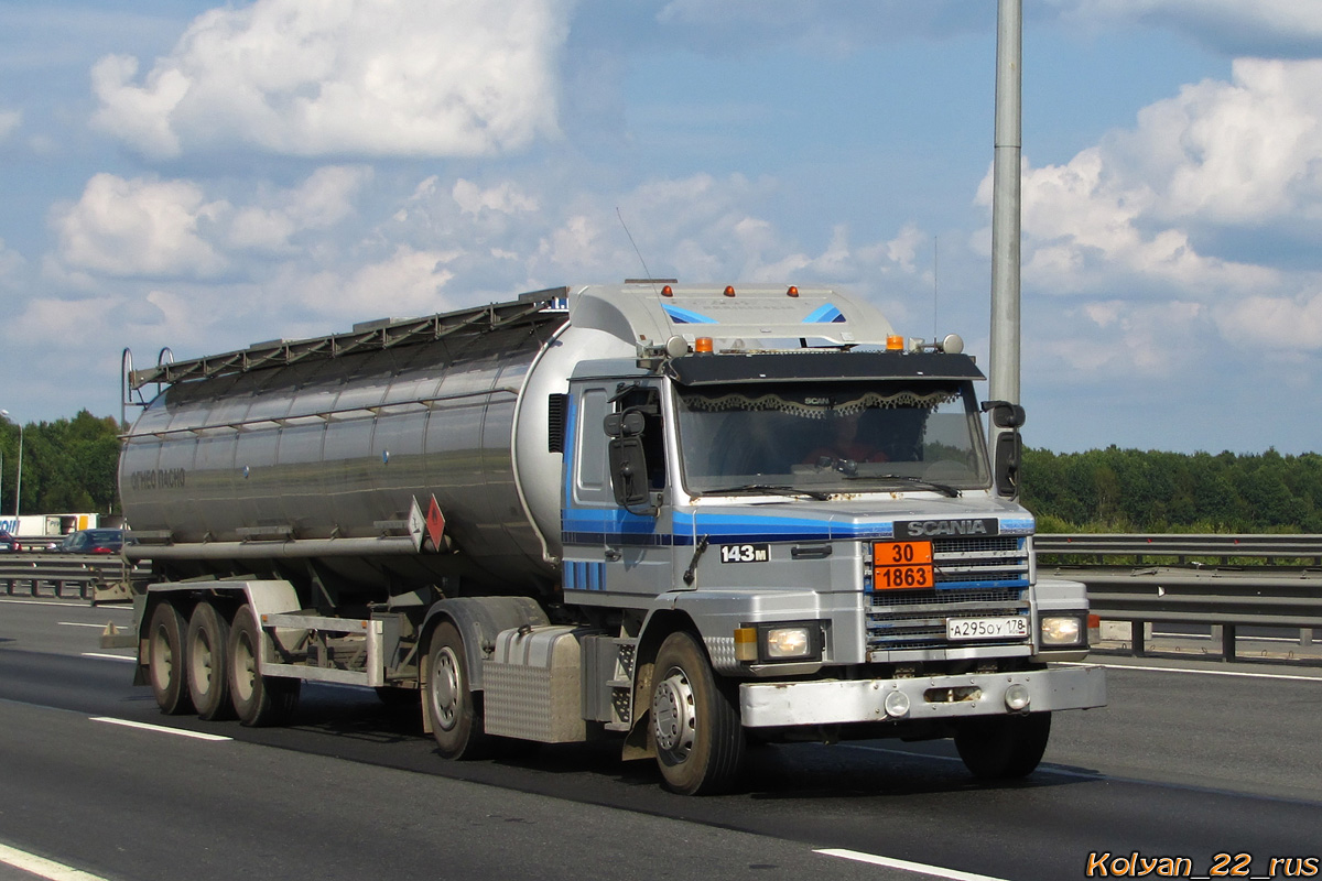 Санкт-Петербург, № А 295 ОУ 178 — Scania (II) T-Series 143M