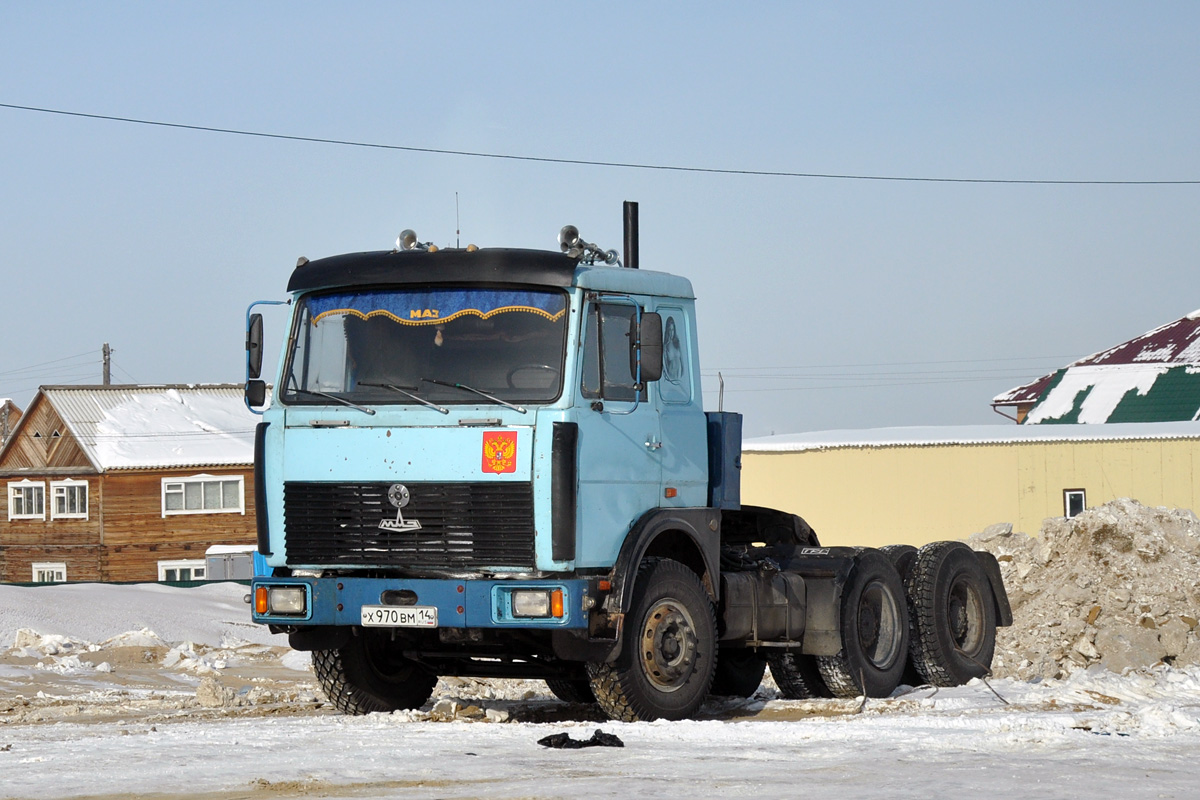 Саха (Якутия), № Х 970 ВМ 14 — МАЗ-6422 (общая модель)