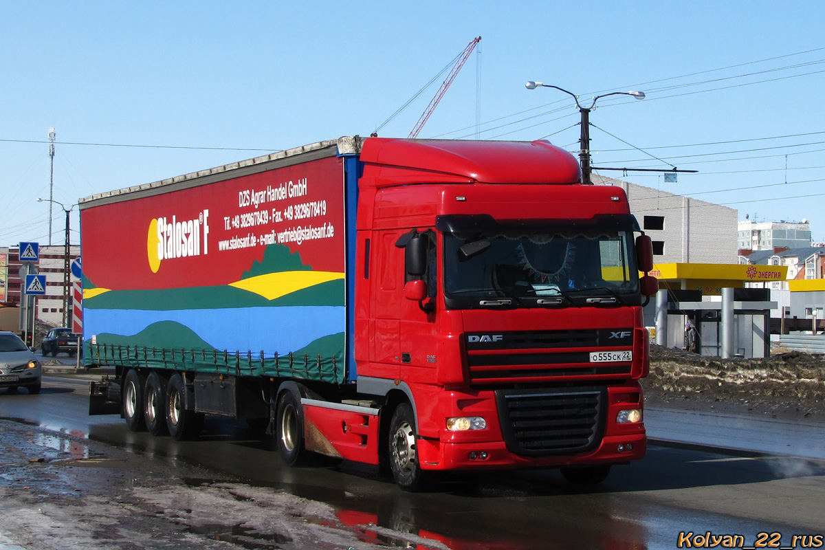 Алтайский край, № О 555 СК 22 — DAF XF105 FT