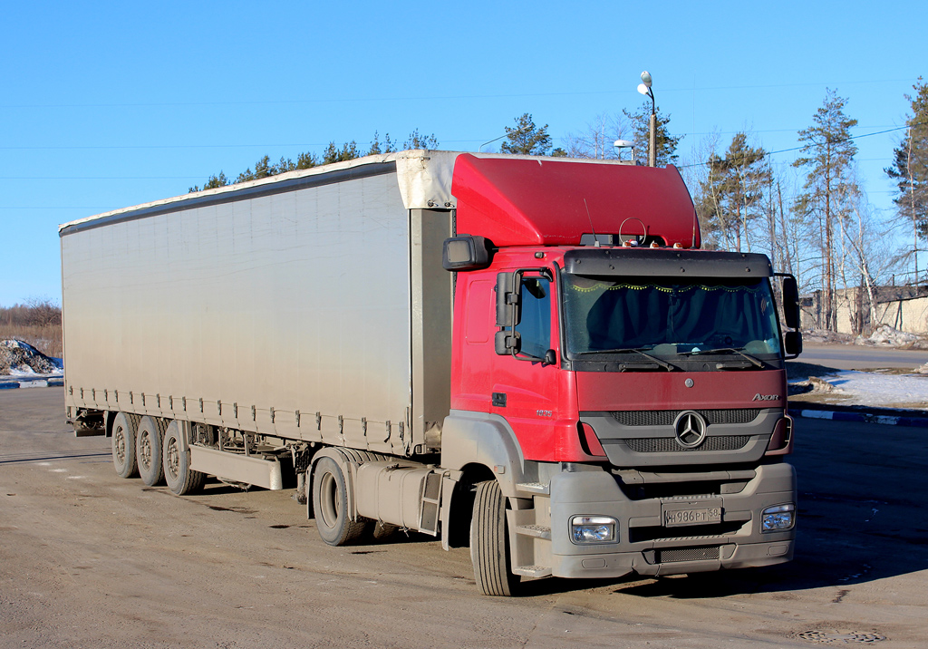 Пензенская область, № Н 986 РТ 58 — Mercedes-Benz Axor 1835