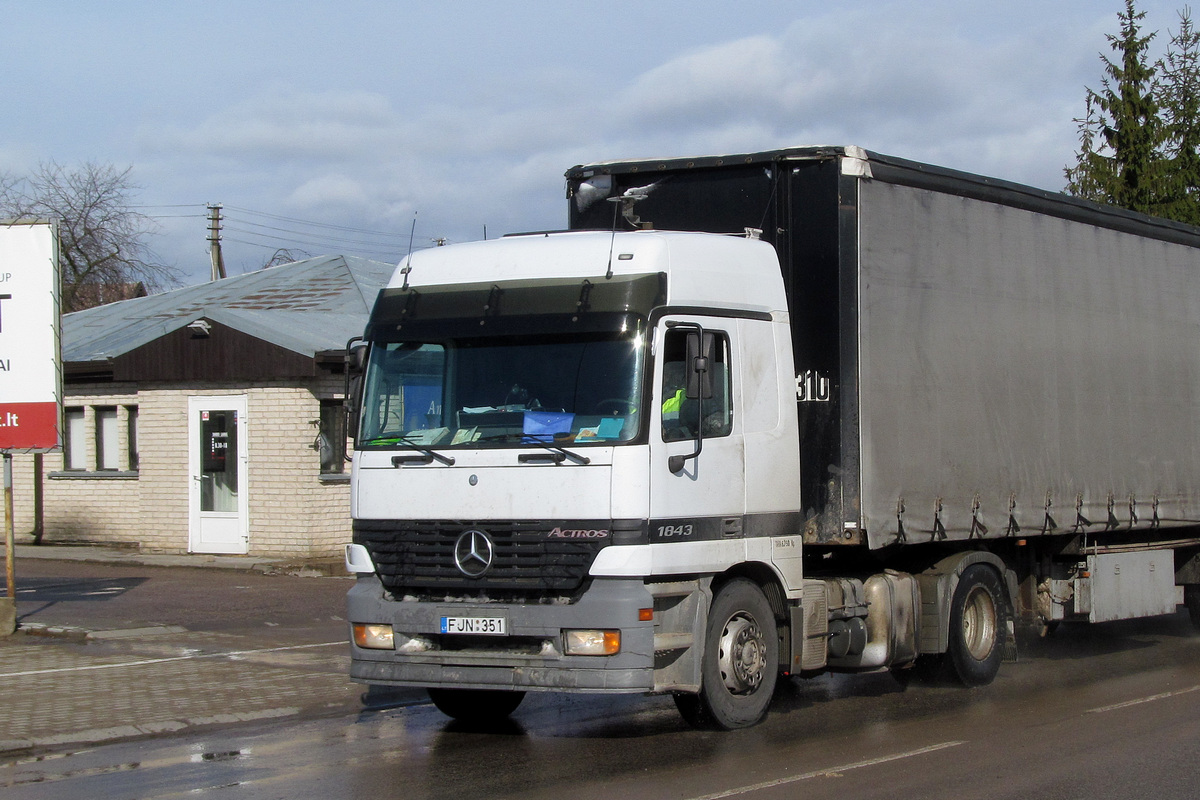 Литва, № FJN 351 — Mercedes-Benz Actros ('1997) 1843