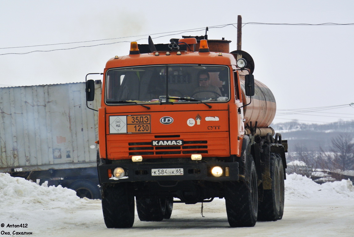 Сахалинская область, № К 584 НК 65 — КамАЗ-43118-13 [43118N]