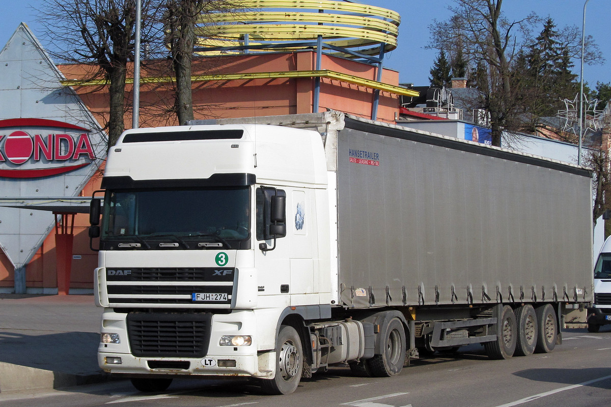 Литва, № FJH 274 — DAF XF95 FT