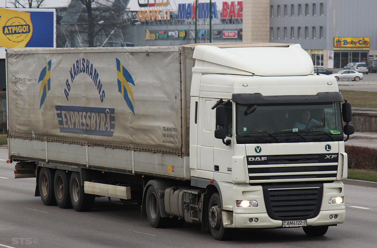 Минск, № АМ 4122-7 — DAF XF105 FT