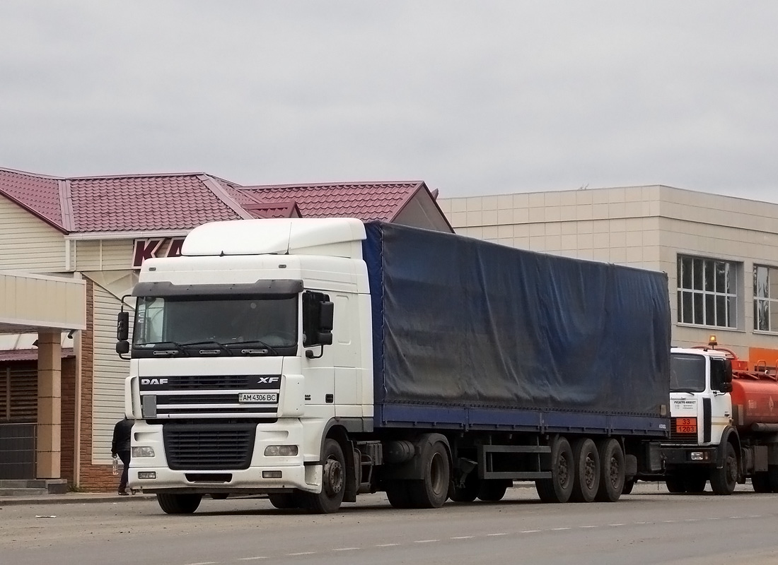 Житомирская область, № АМ 4306 ВС — DAF XF95 FT