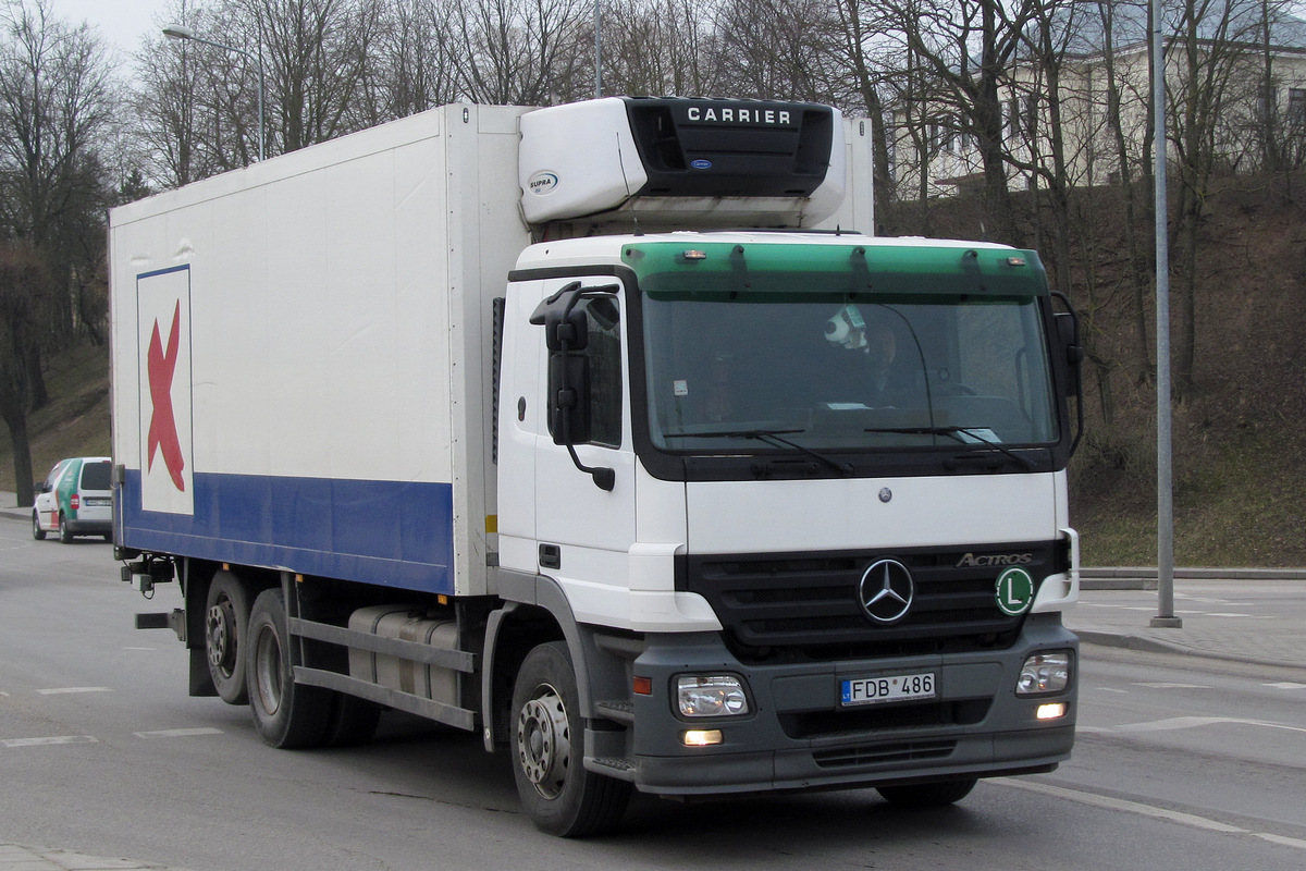 Литва, № FDB 486 — Mercedes-Benz Actros ('2003) 2541