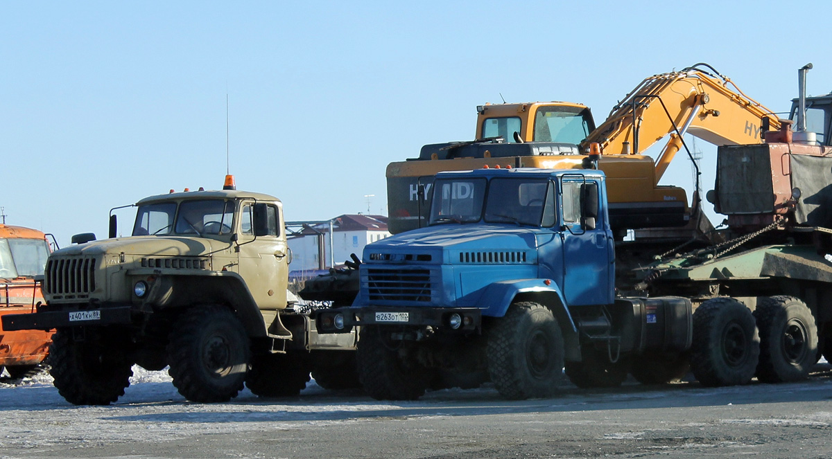 Ямало-Ненецкий автоном.округ, № А 401 КН 89 — Урал-4320-31; Башкортостан, № В 263 ОТ 102 — КрАЗ-6437