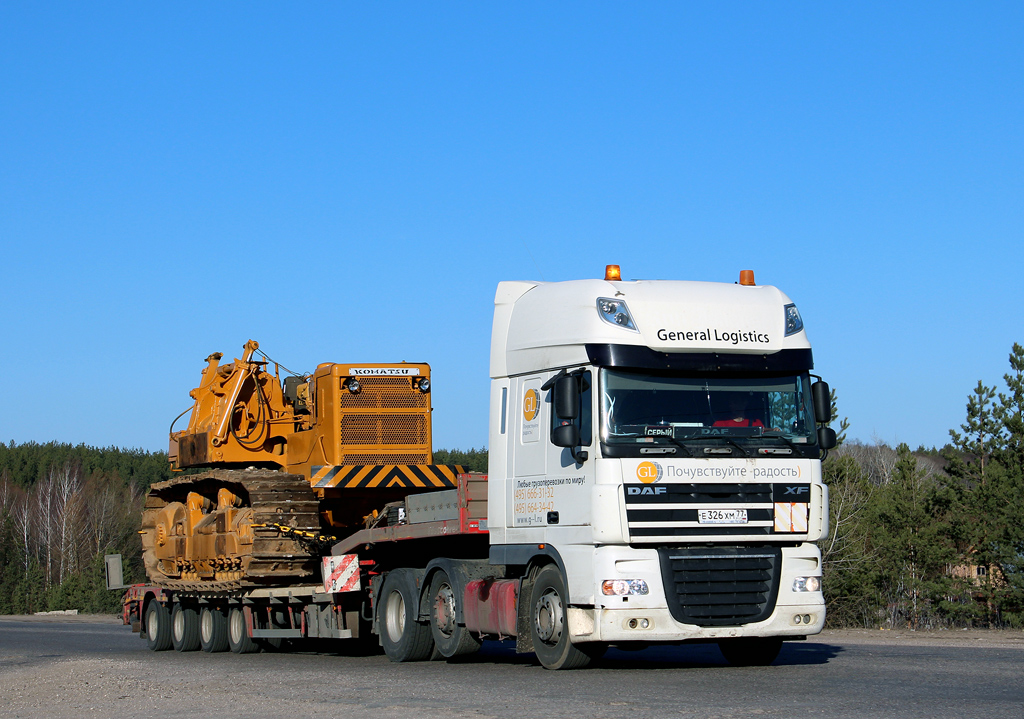 Москва, № Е 326 ХМ 77 — DAF XF105 FTG