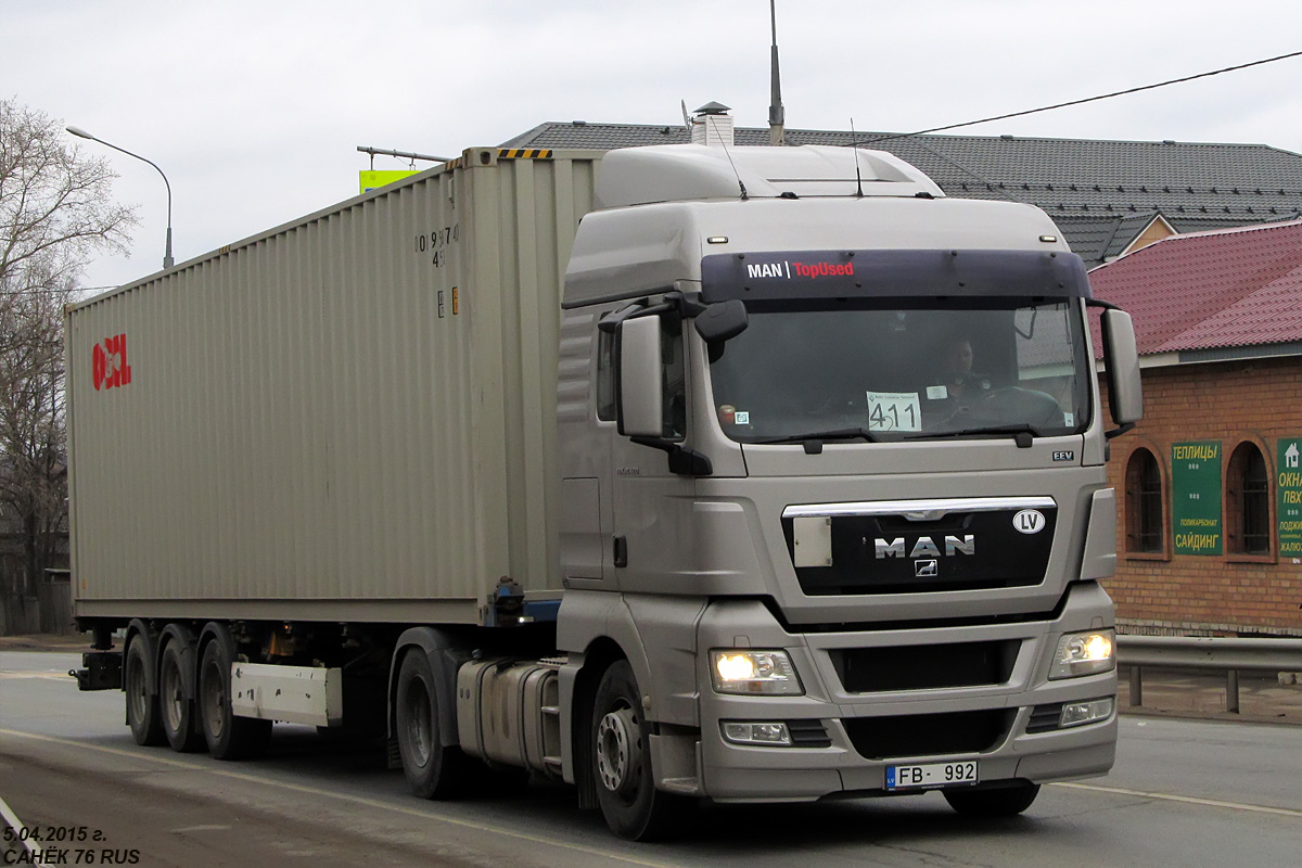 Латвия, № FB-992 — MAN TGX ('2007) 18.400