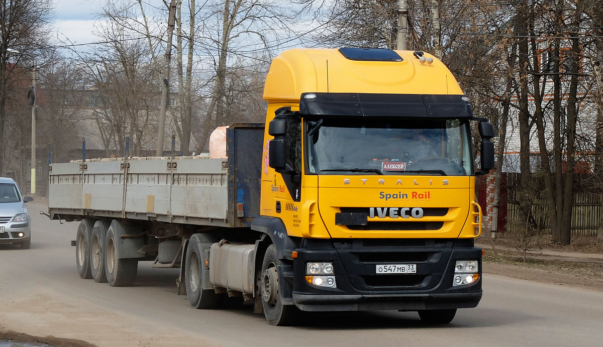 Владимирская область, № О 547 МВ 33 — IVECO Stralis ('2007) 420