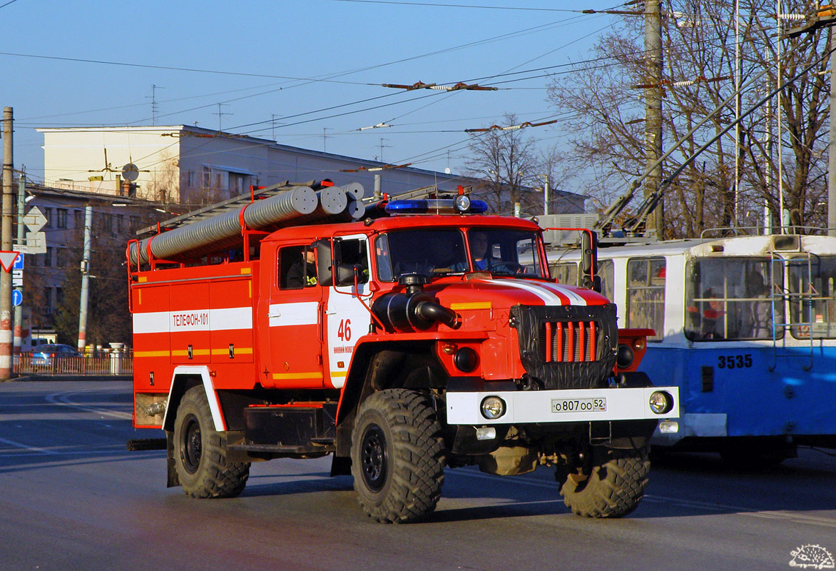 Нижегородская область, № О 807 ОО 52 — Урал-43206-71