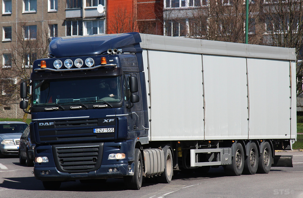 Литва, № GZU 555 — DAF XF105 FT