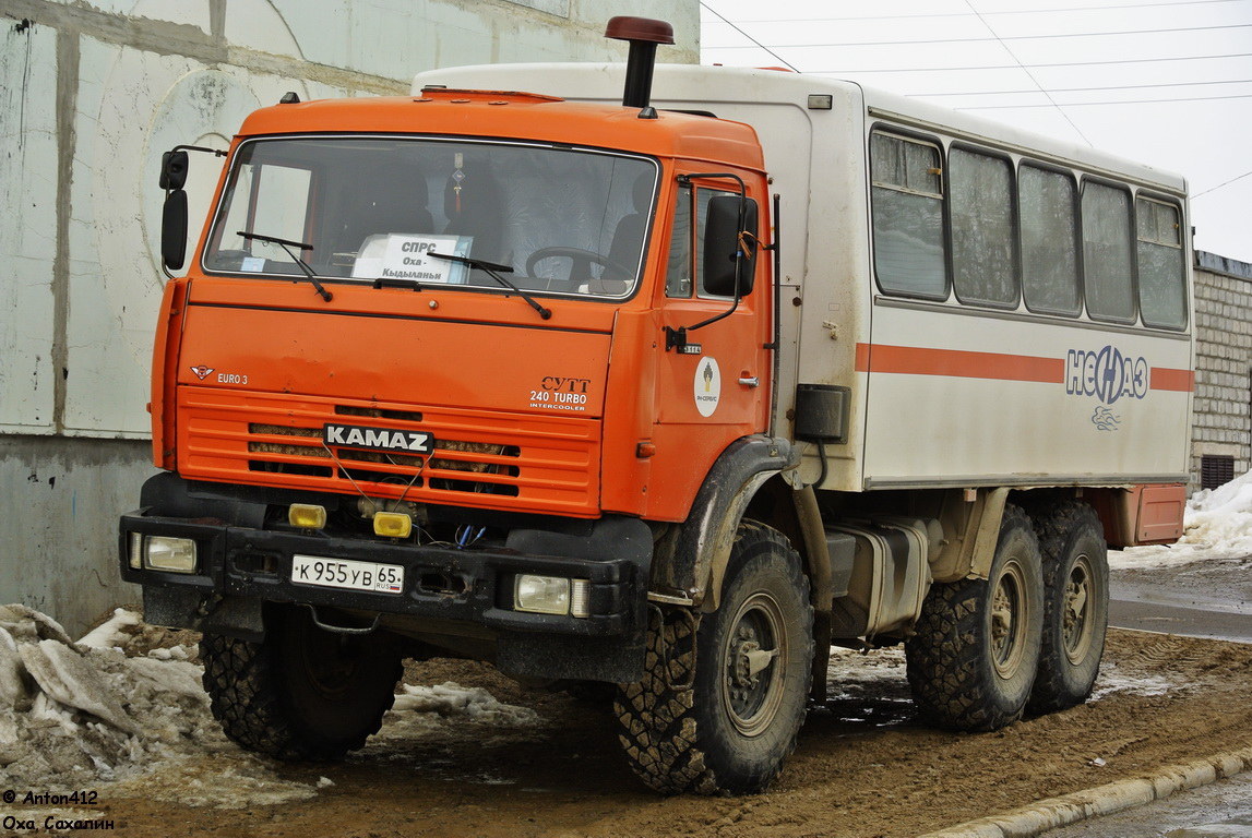 Сахалинская область, № К 955 УВ 65 — КамАЗ-43114-15 [43114R]