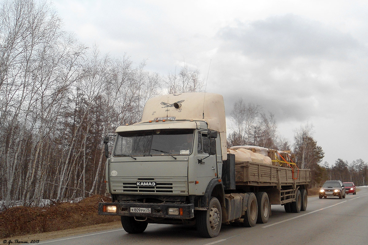 Забайкальский край, № К 809 РН 75 — КамАЗ-54115 (общая модель)