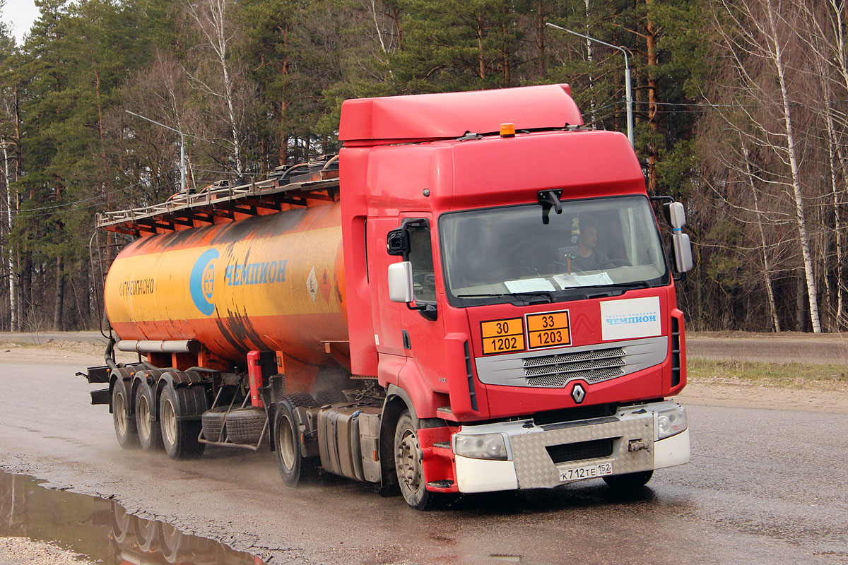 Нижегородская область, № К 712 ТЕ 152 — Renault Premium ('2006)