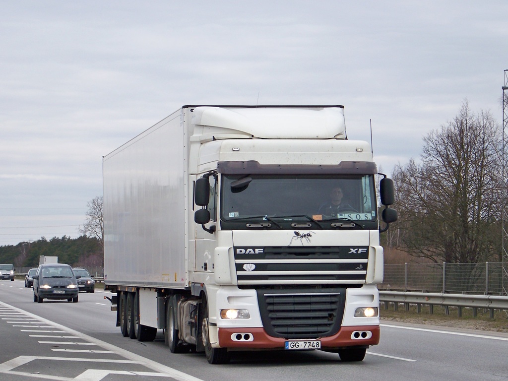 Латвия, № GG-7748 — DAF XF105 FT